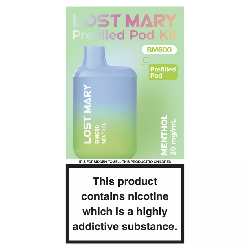 Lost Mary BM600 Menthol Prefilled Pod Kit 20mg/ml