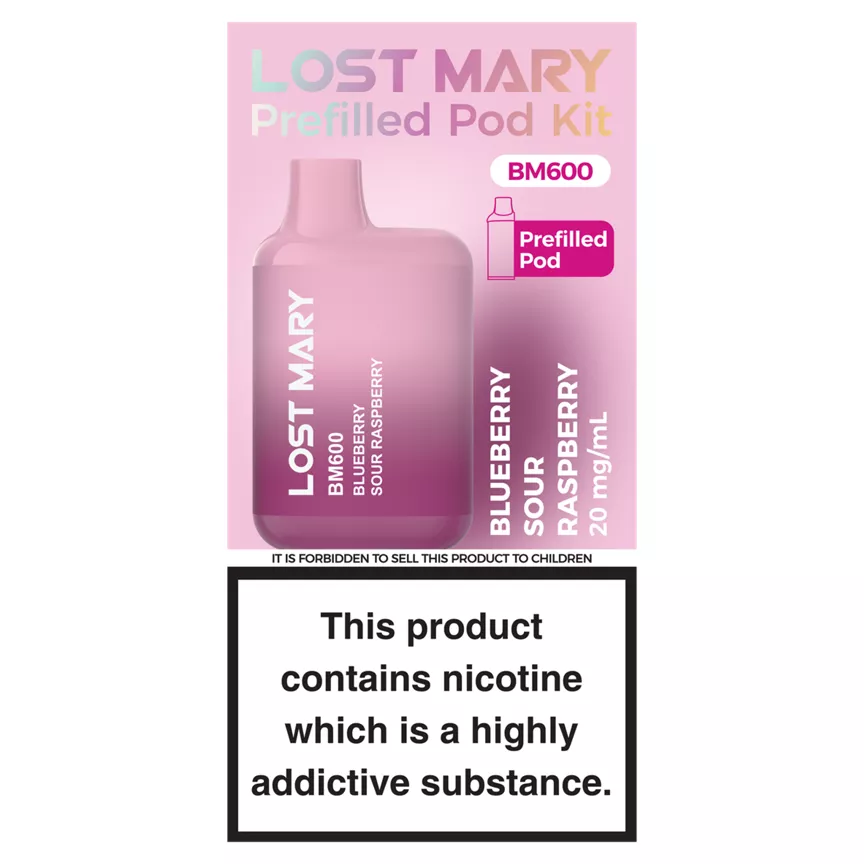 Lost Mary Blueberry Sour Raspberry Prefilled Pod 20mg/ml