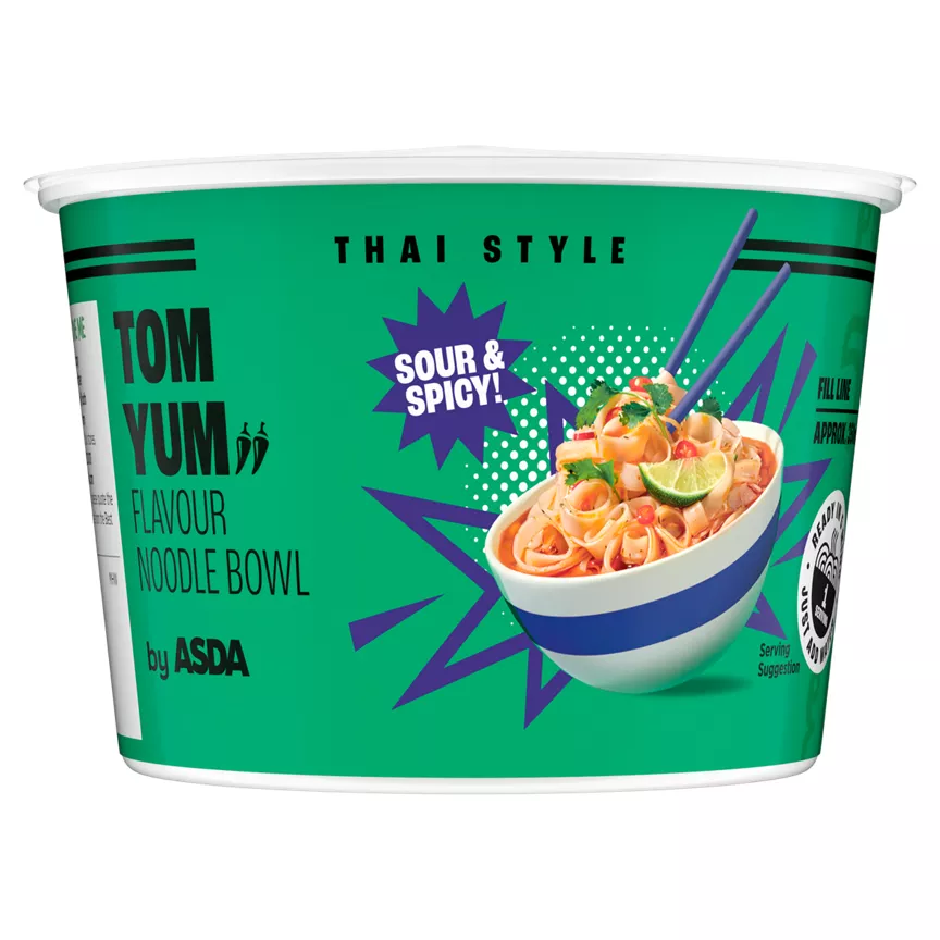 ASDA Thai Style Tom Yum Flavour Noodle Bowl 66g