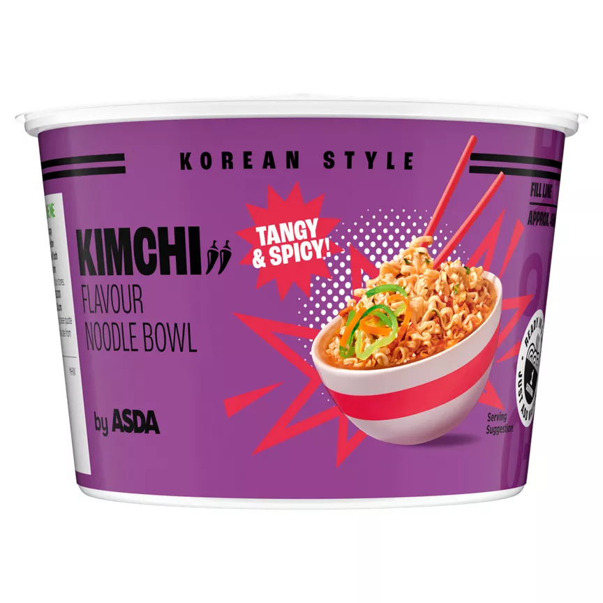ASDA Korean Style Kimchi Flavour Noodle Bowl 88g