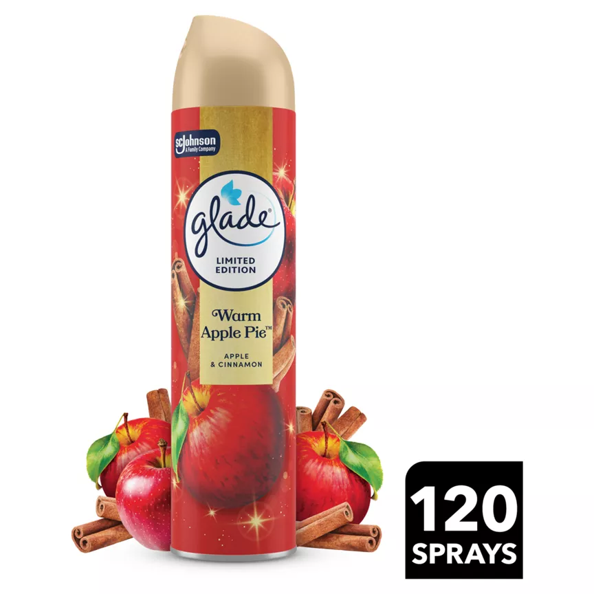 Glade Aerosol Air Freshener Warm Apple Pie 300ml