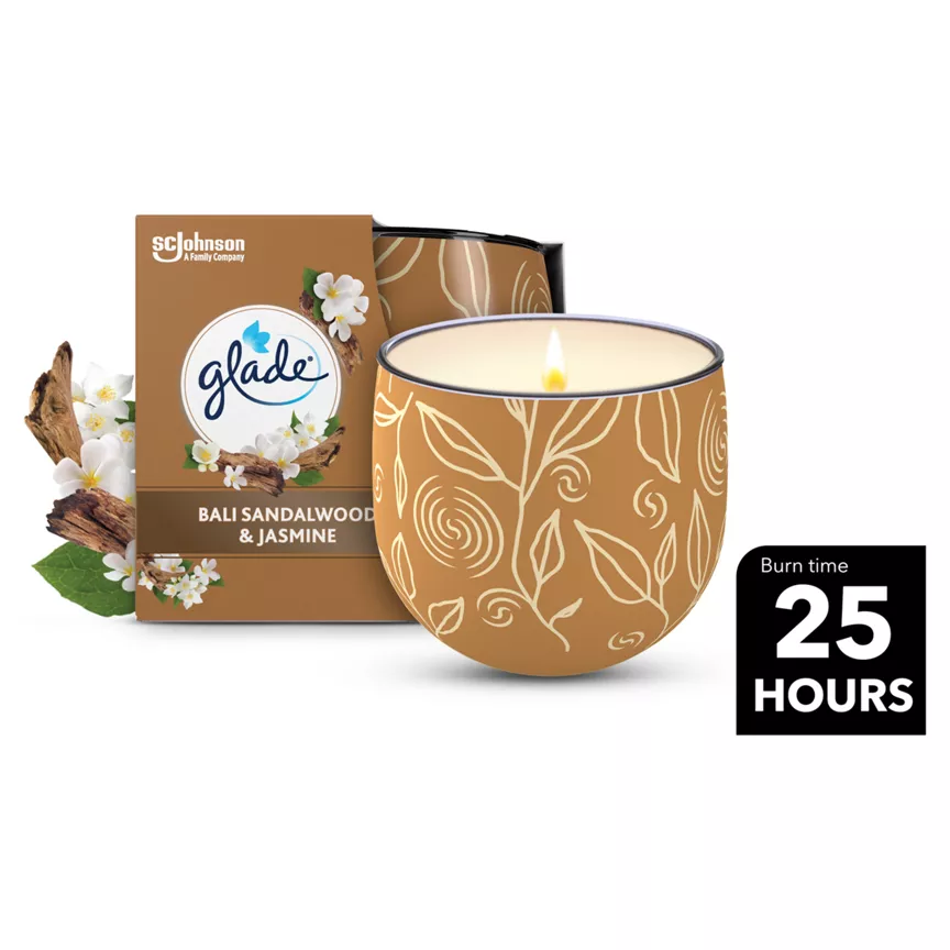 Glade Candle Bali Sandalwood & Jasmine 108g