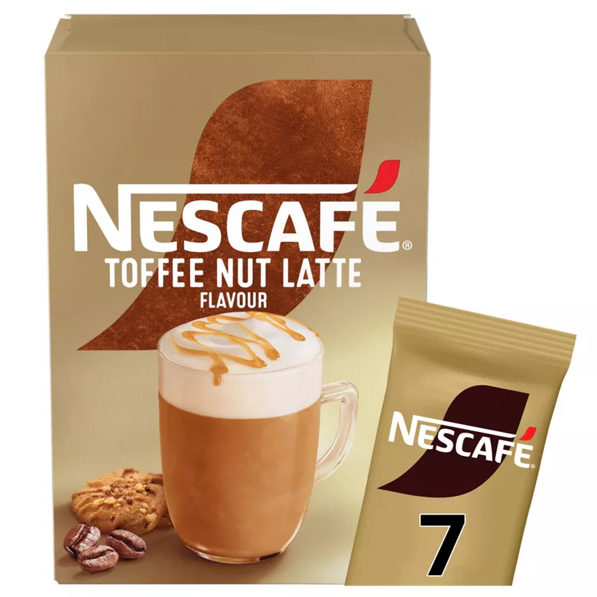 Nescafé Toffee Nut Latte Flavour 7 x 18.6g (130.2g)
