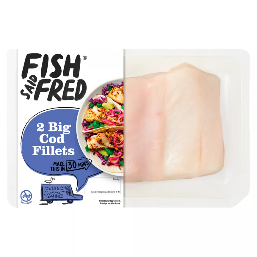 Fish Said Fred 2 Big Cod Fillets 300g