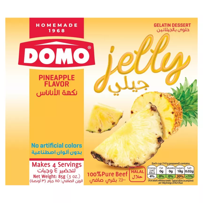 Domo Pineapple Flavor Jelly 85g