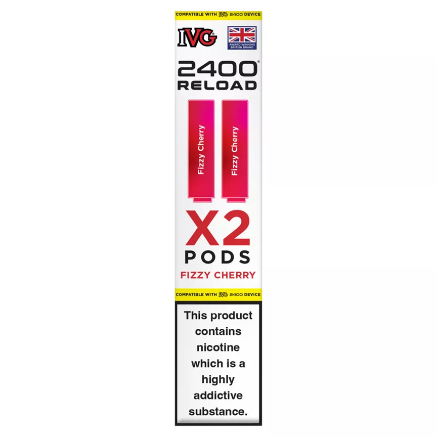 IVG 2400 Reload Fizzy Cherry Pods 2x20mg/ml