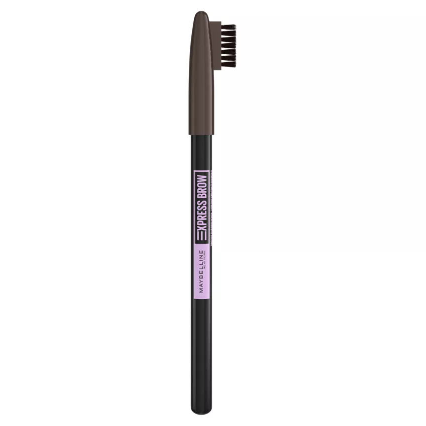 Maybelline Express Brow Shaping Pencil, Defining Fine Lines, Natural Definition, 05 Deep Brown