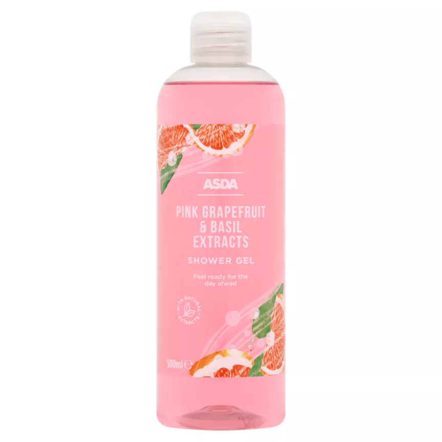 ASDA Pink Grapefruit & Basil Extracts Shower Gel 500ml