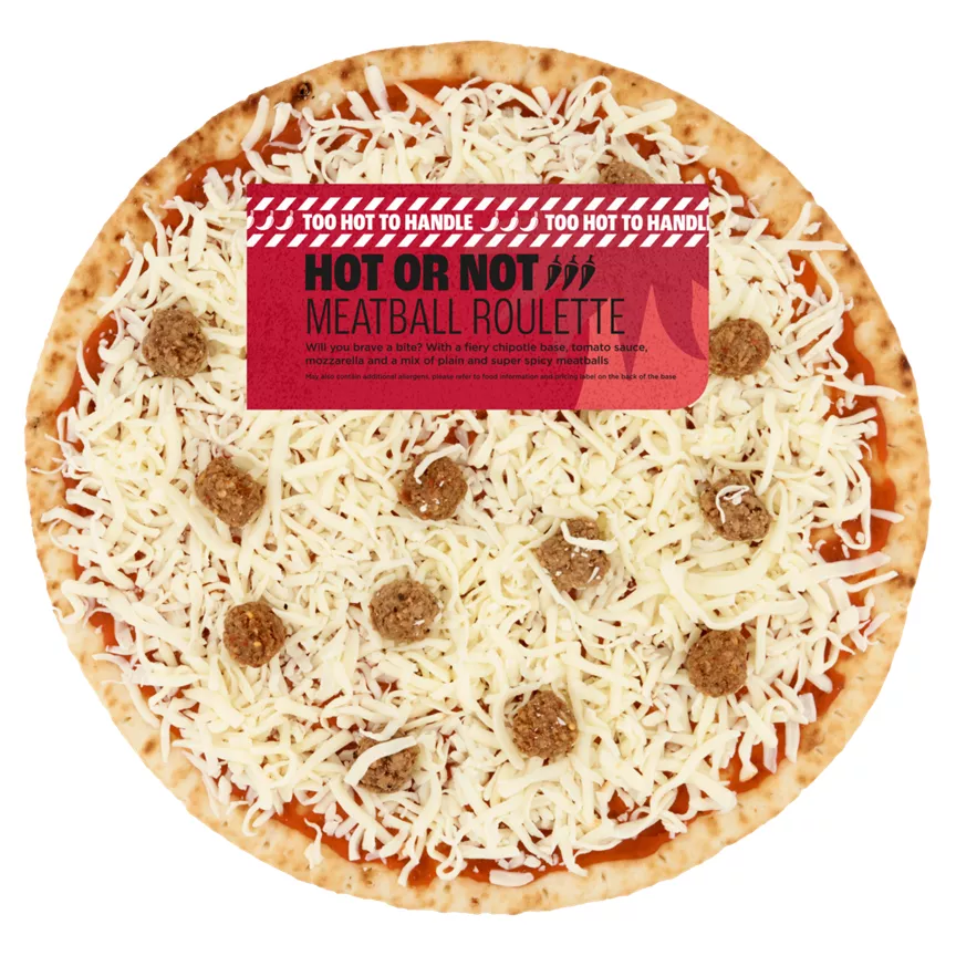 ASDA Meatball Roulette Thin Stonebaked Chilli Pizza 372g