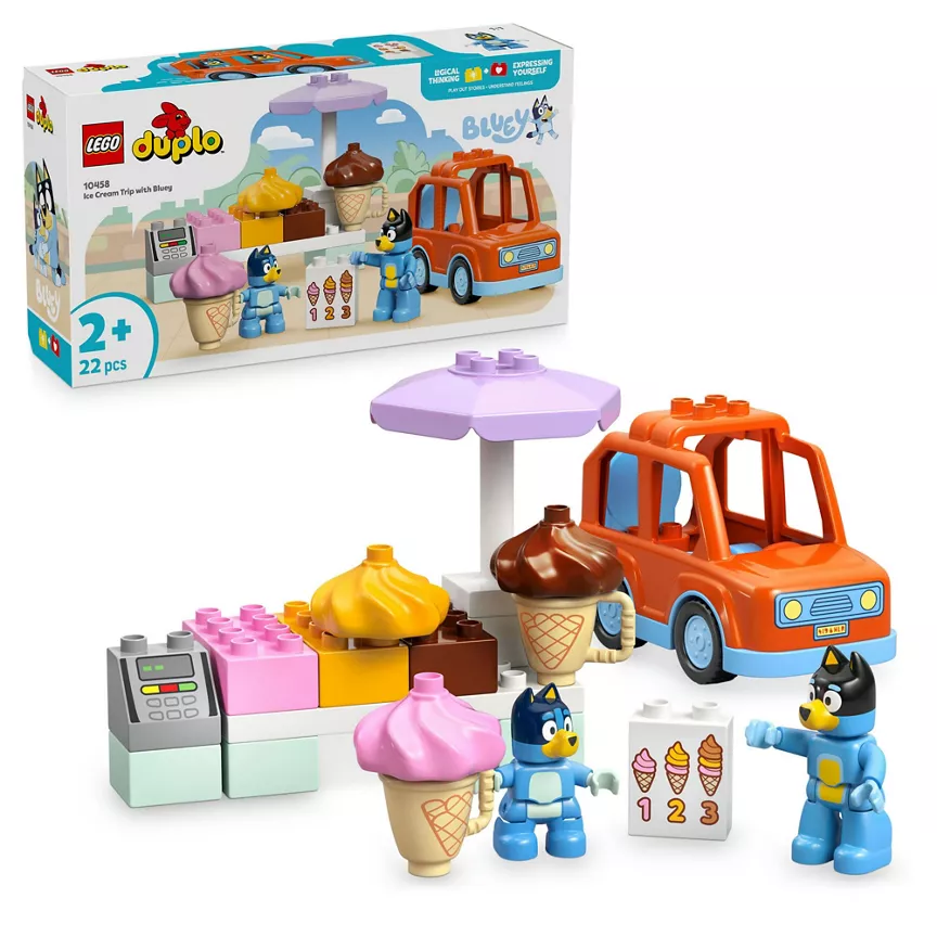 LEGO LEGO DUPLO Bluey Ice Cream Trip with Bluey Toy 10458