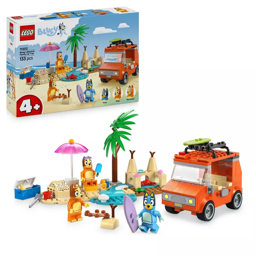 LEGO LEGO Bluey: Bluey’s Beach & Family Car Trip 11202