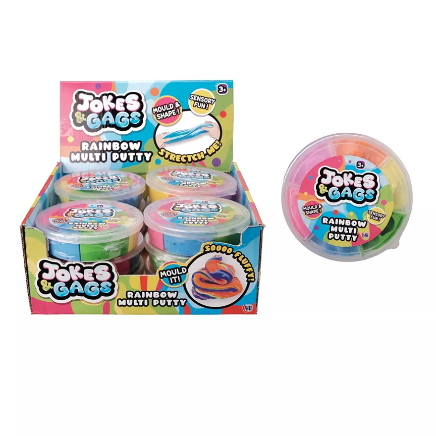 Jokes & Gags Rainbow Multi Putty