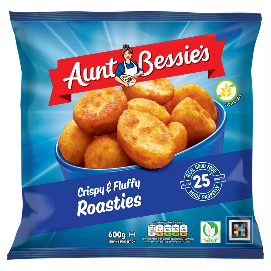Aunt Bessie's Crispy & Fluffy Roasties 600g