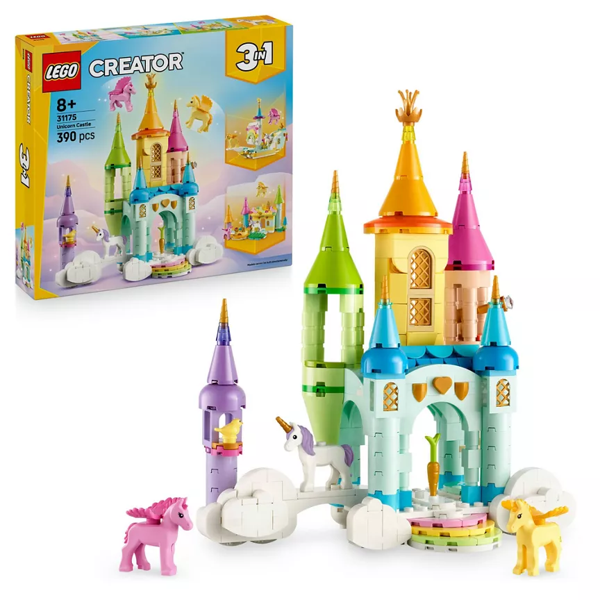 LEGO LEGO Creator 3in1 Unicorn Castle Toy for Kids 31175