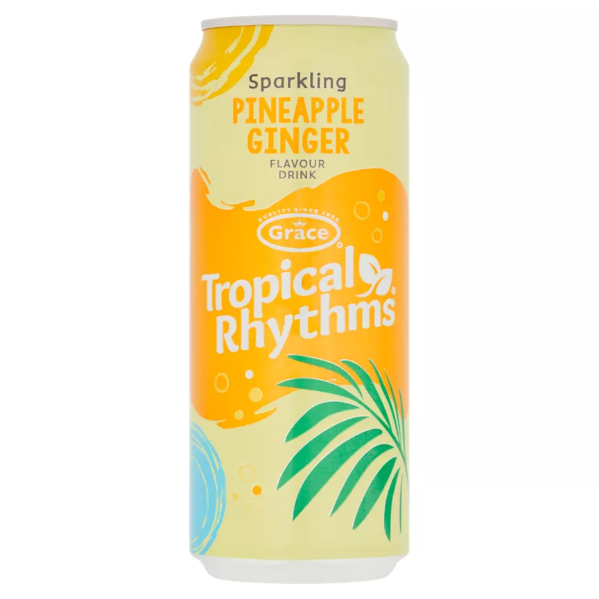 Grace Tropical Rhythms Sparkling Pineapple Ginger Flavour Drink 330ml