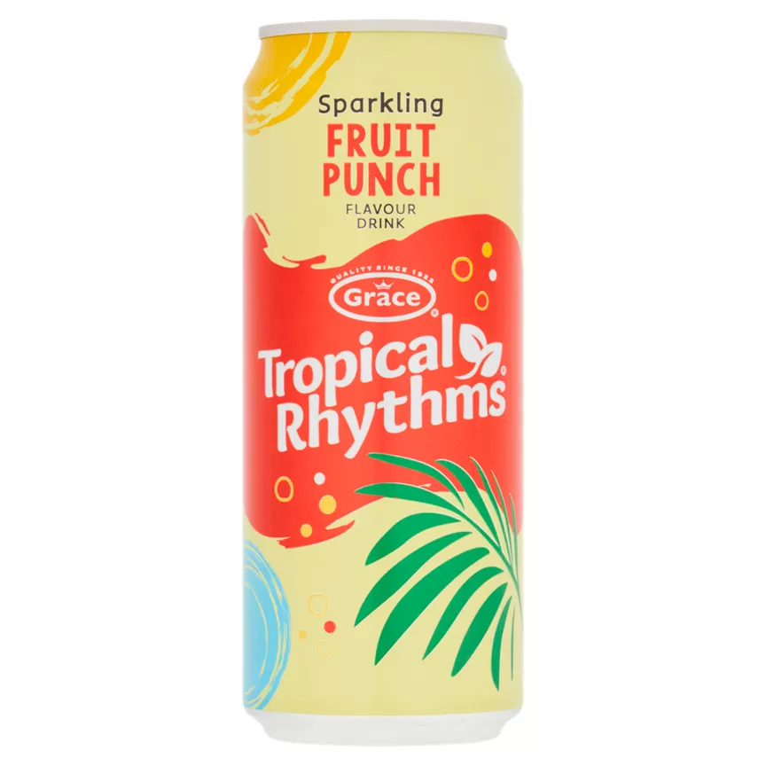 Grace Tropical Rhythms Sparkling Fruit Punch Flavour Drink 330ml