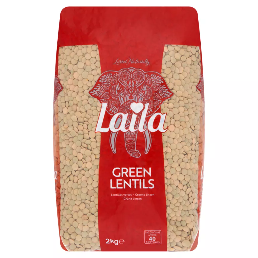 Laila Green Lentils 2kg