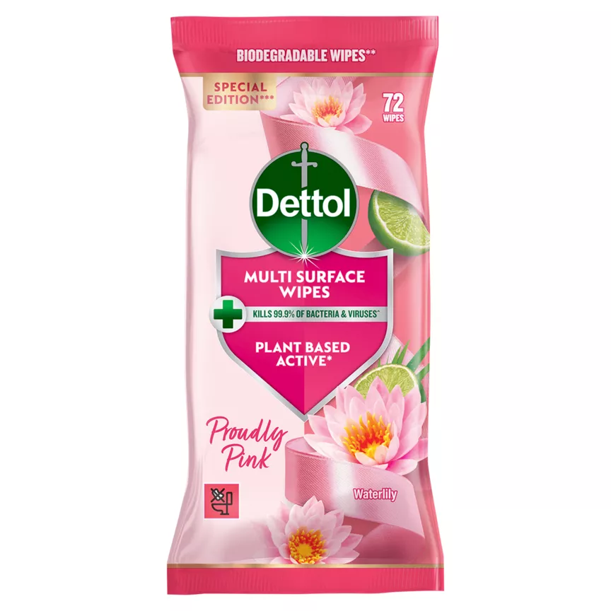 Dettol Special Edition 72 Proudly Pink Multi Surface Wipes