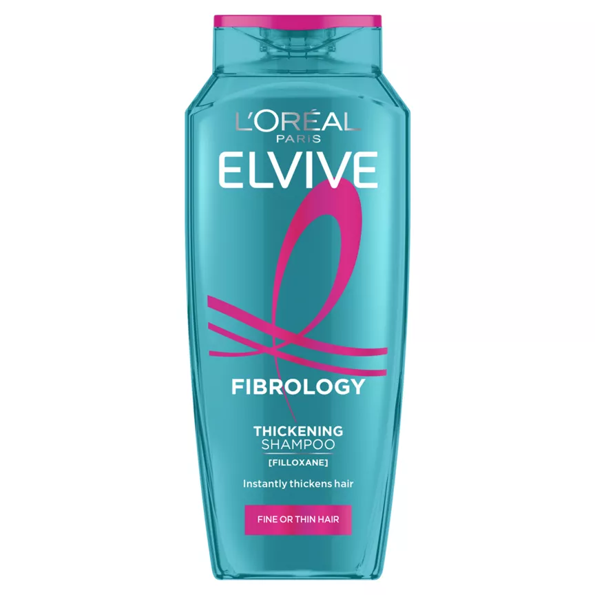 L'Oreal Paris Elvive Fibrology Thickening Shampoo, for Fine or Thin Hair, 400ml