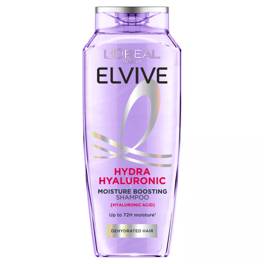 L'Oreal Paris Elvive Hydra Hyaluronic Moisture Boosting Shampoo, for Dry & Dehydrated Hair, 250ml