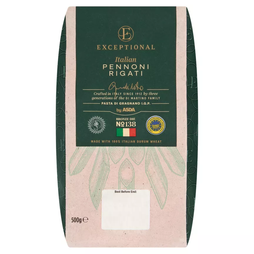Exceptional by ASDA Italian Pennoni Rigati 500g