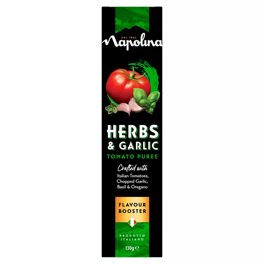 Napolina Herbs & Garlic Tomato Puree 130g