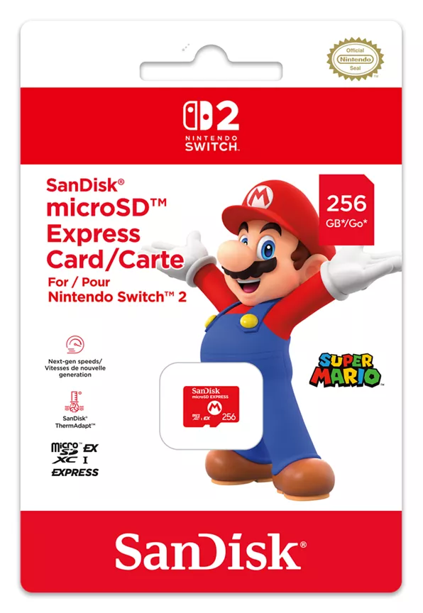 Nintendo Switch SanDisk microSD Express Card for Nintendo Switch 2 (256GB)