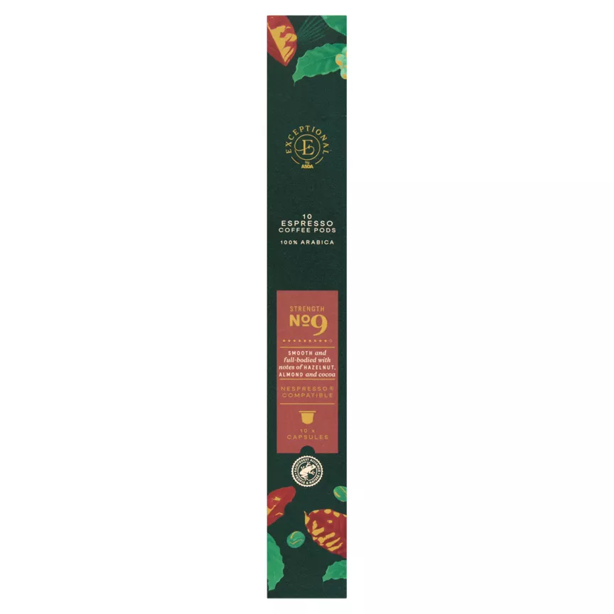 Exceptional by ASDA 10 Espresso Coffee Pods 54g