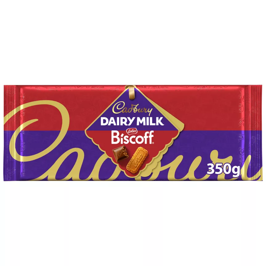 Cadbury Dairy Milk Biscoff Chocolate Bar 350g