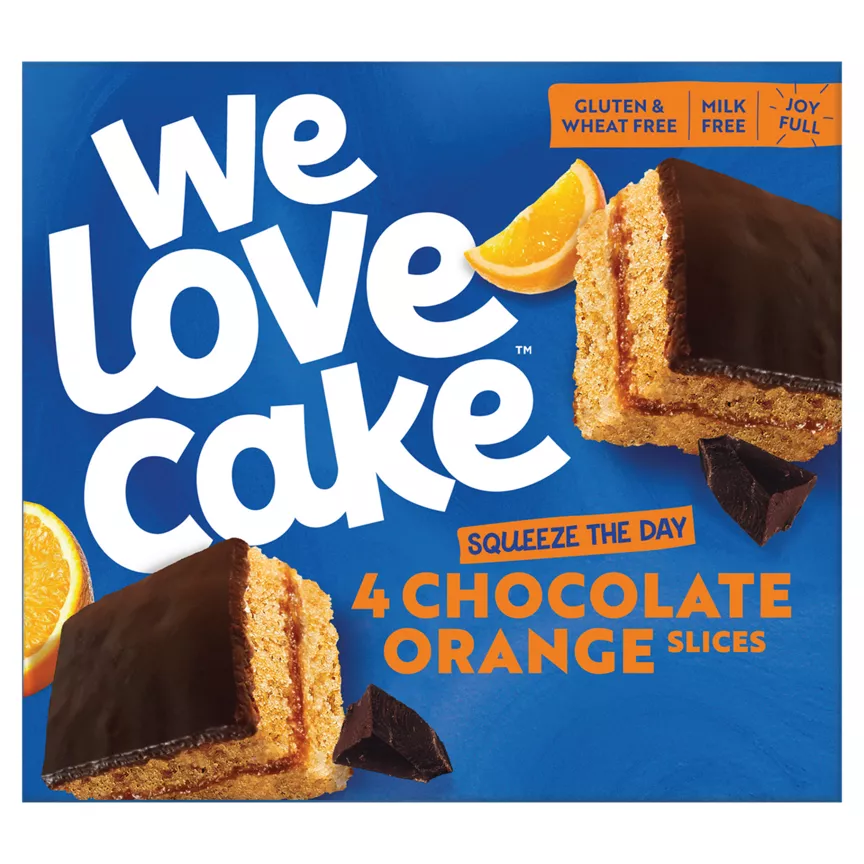 We Love Cake 4 Chocolate Orange Slices 132g