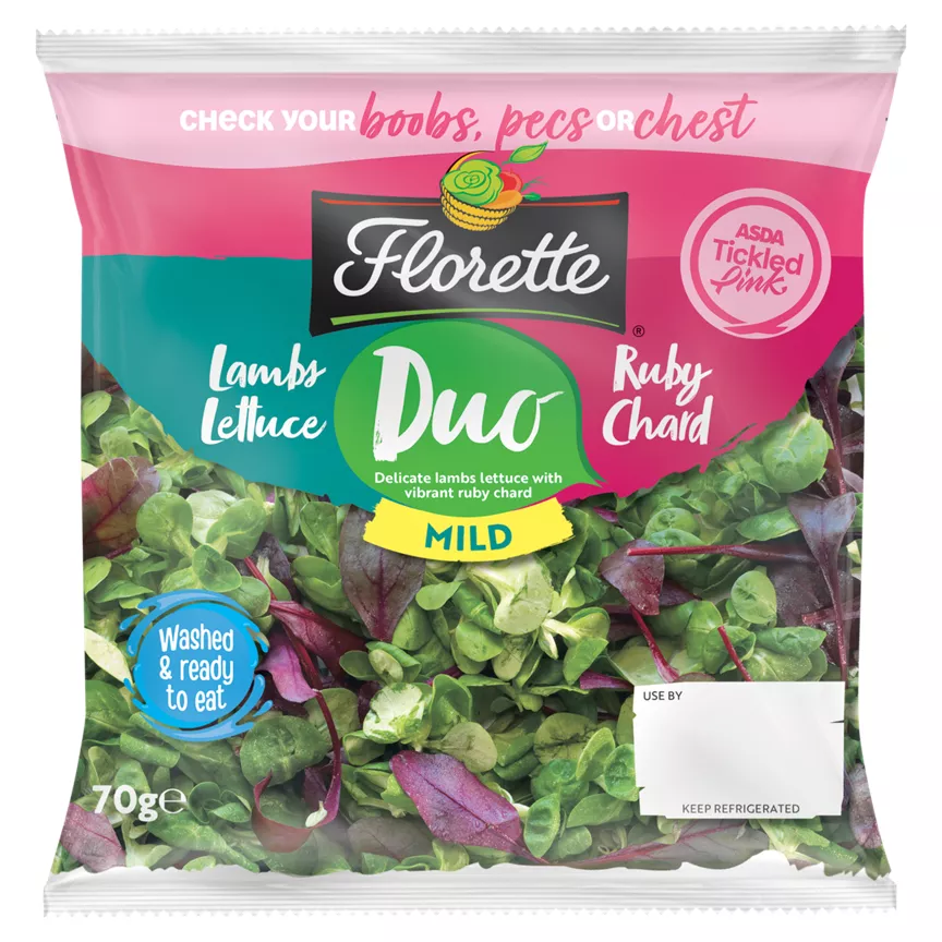 Florette Mild Lambs Lettuce Duo Ruby Chard 70g