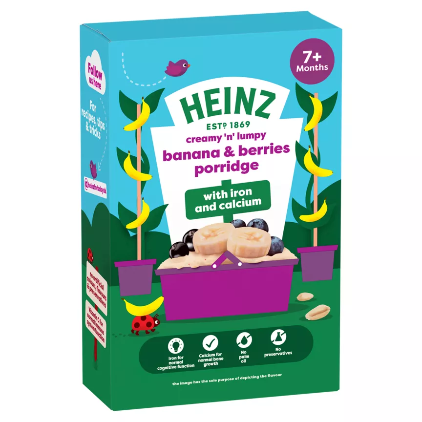 Heinz Banana & Berries Porridge 7+ Months 200g