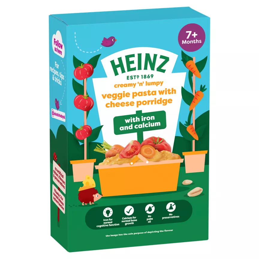 Heinz Veggie Pasta with Cheese Porridge 7+ Months 200g