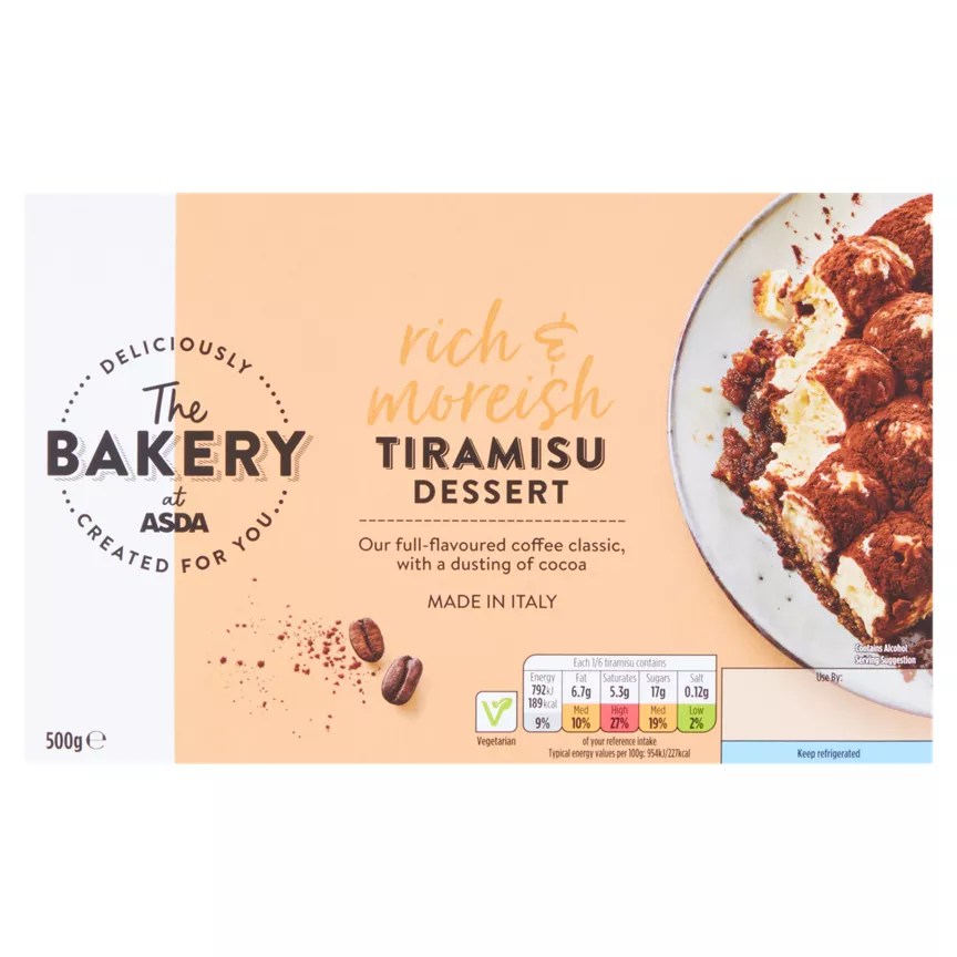 The BAKERY at ASDA Tiramisu Dessert 500g