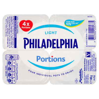 Light Soft Cheese Mini Tubs 140g (4 x 35g) thumbnail 2