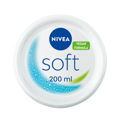 NIVEA Soft Moisturiser Cream for Face Hands & Body,