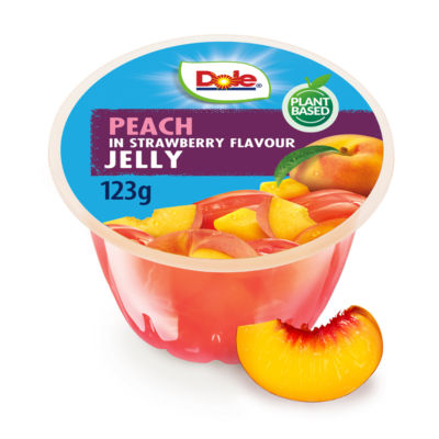 Peach in Strawberry Flavour Jelly 123g thumbnail 2