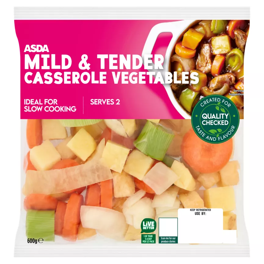 ASDA Mild & Tender Casserole Vegetables 600g