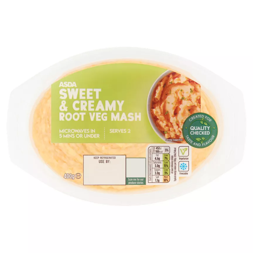 ASDA Sweet & Creamy Root Veg Mash 400g