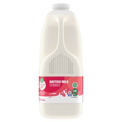 British Milk Skimmed 4 Pints