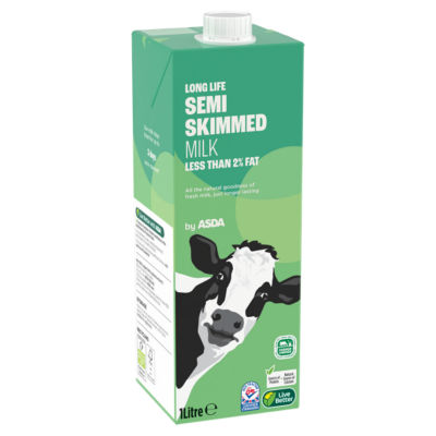 Long Life Semi Skimmed Milk 1 Litre thumbnail 2