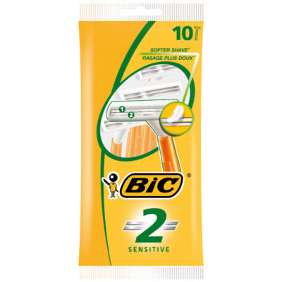 2 Sensitive Men's 2 Blade Disposable Razors x10 thumbnail 2
