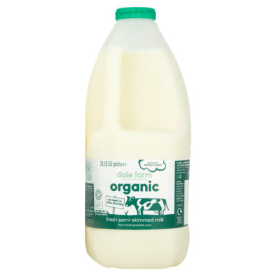 Organic Fresh Semi-Skimmed Milk 3.52 Pints/2L
