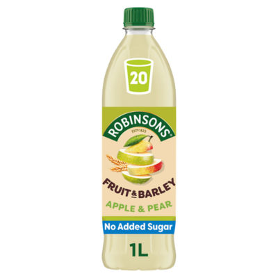 Robinsons Apple & Pear Fruit & Barley No Added Sugar