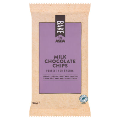 Bake by ASDA Milk Chocolate Chips 100g thumbnail 2
