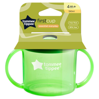 190ml First Cup Sippy Cup, Free-Flow Spout, Easy Grip Handles, 4m+ thumbnail 2