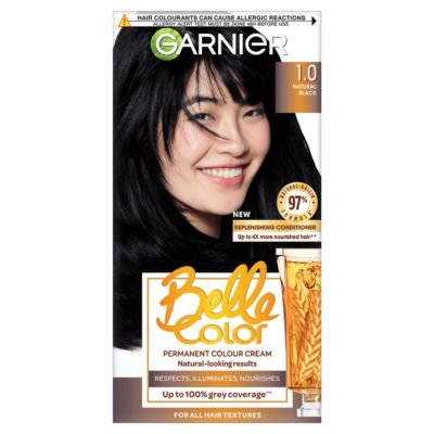 Belle Color 1 Black Permanent Hair Dye thumbnail 2