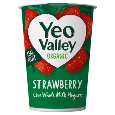 Organic Strawberry Live Fruity & Creamy Yogurt 450g thumbnail 2