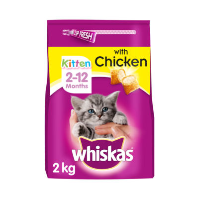 Kitten Complete Dry Cat Food Biscuits Chicken thumbnail 2
