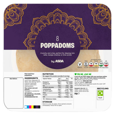 8 Poppadoms 64g thumbnail 2